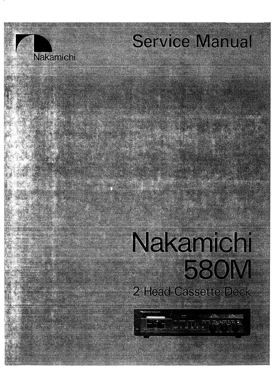 Nakamichi 580-M Service manual