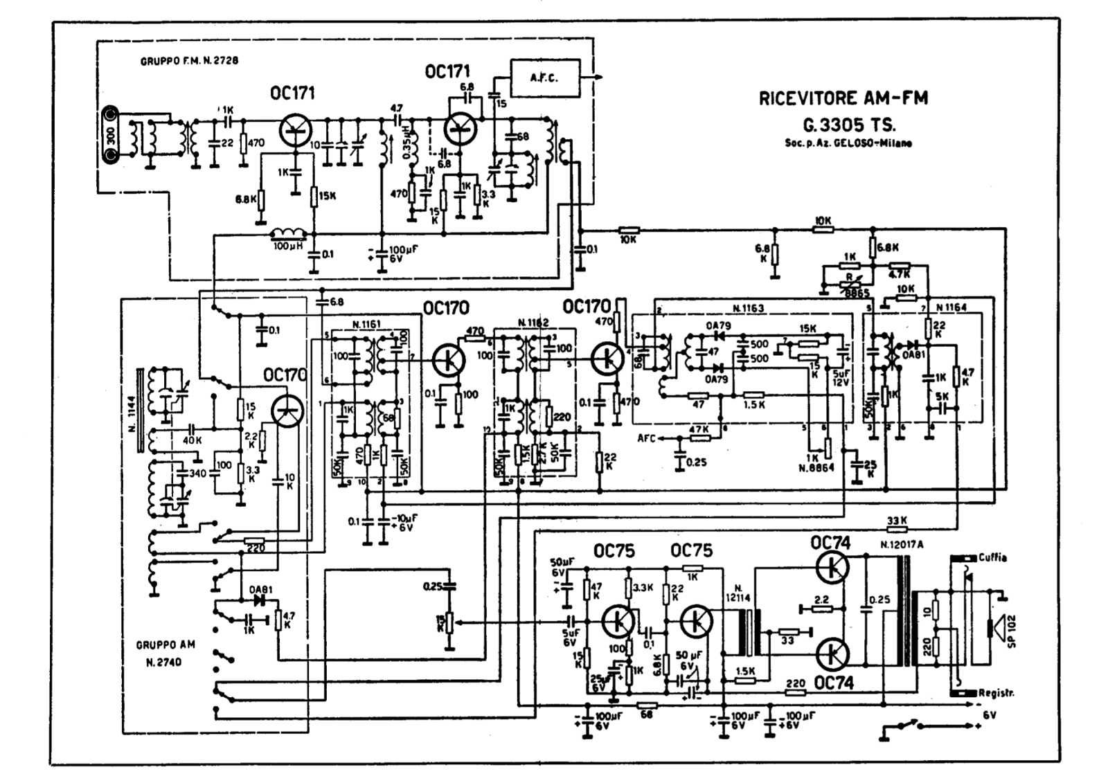 Geloso g3305 schematic