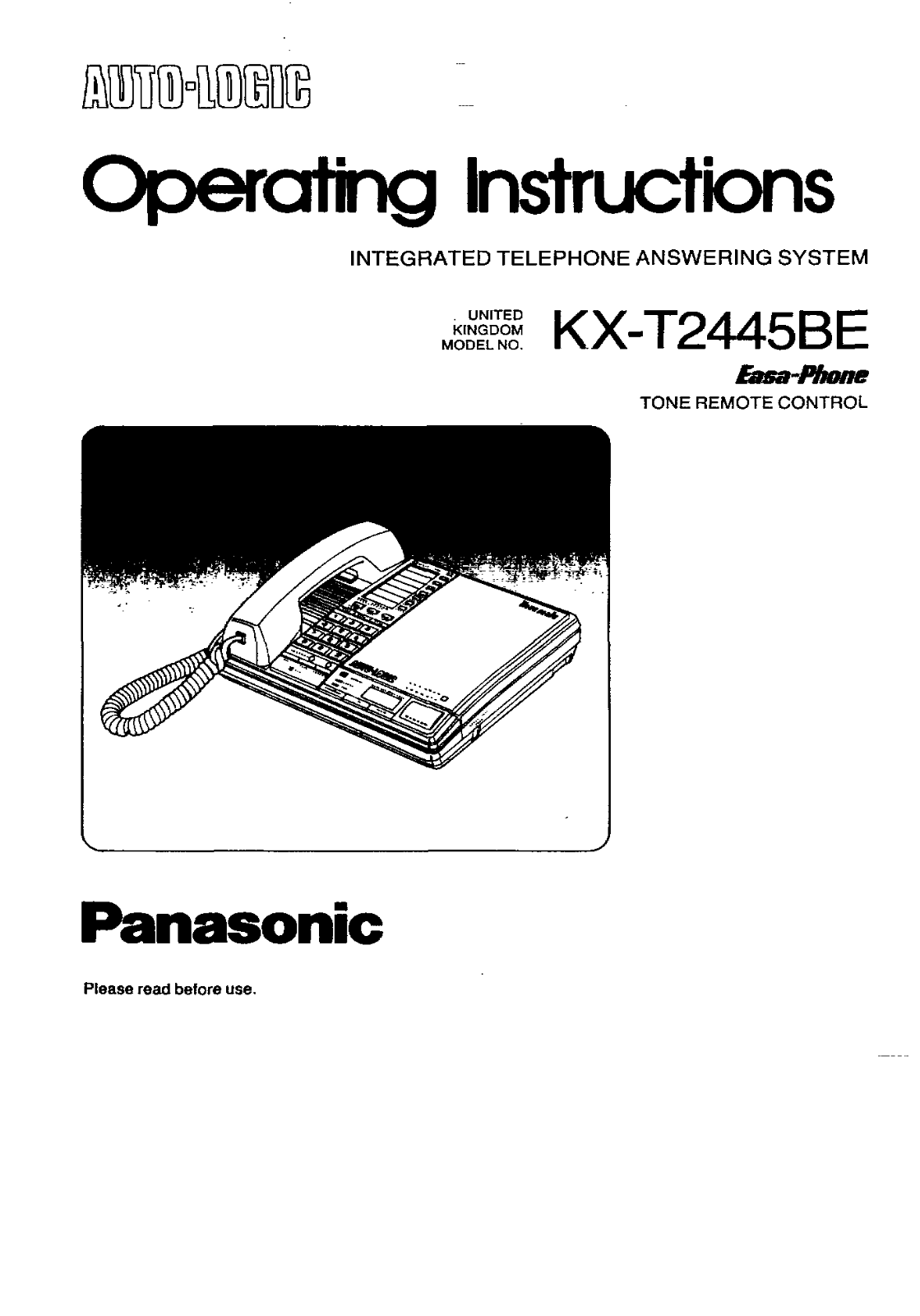 Panasonic KX-T2445BE User Manual