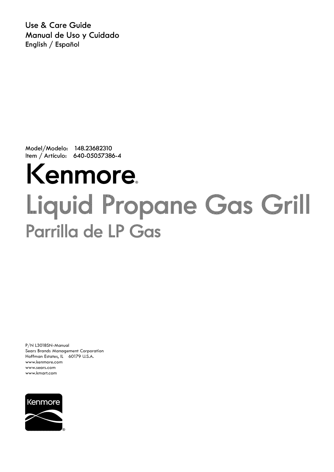 Kenmore 640-05057386-4, 14823682310 Owner’s Manual