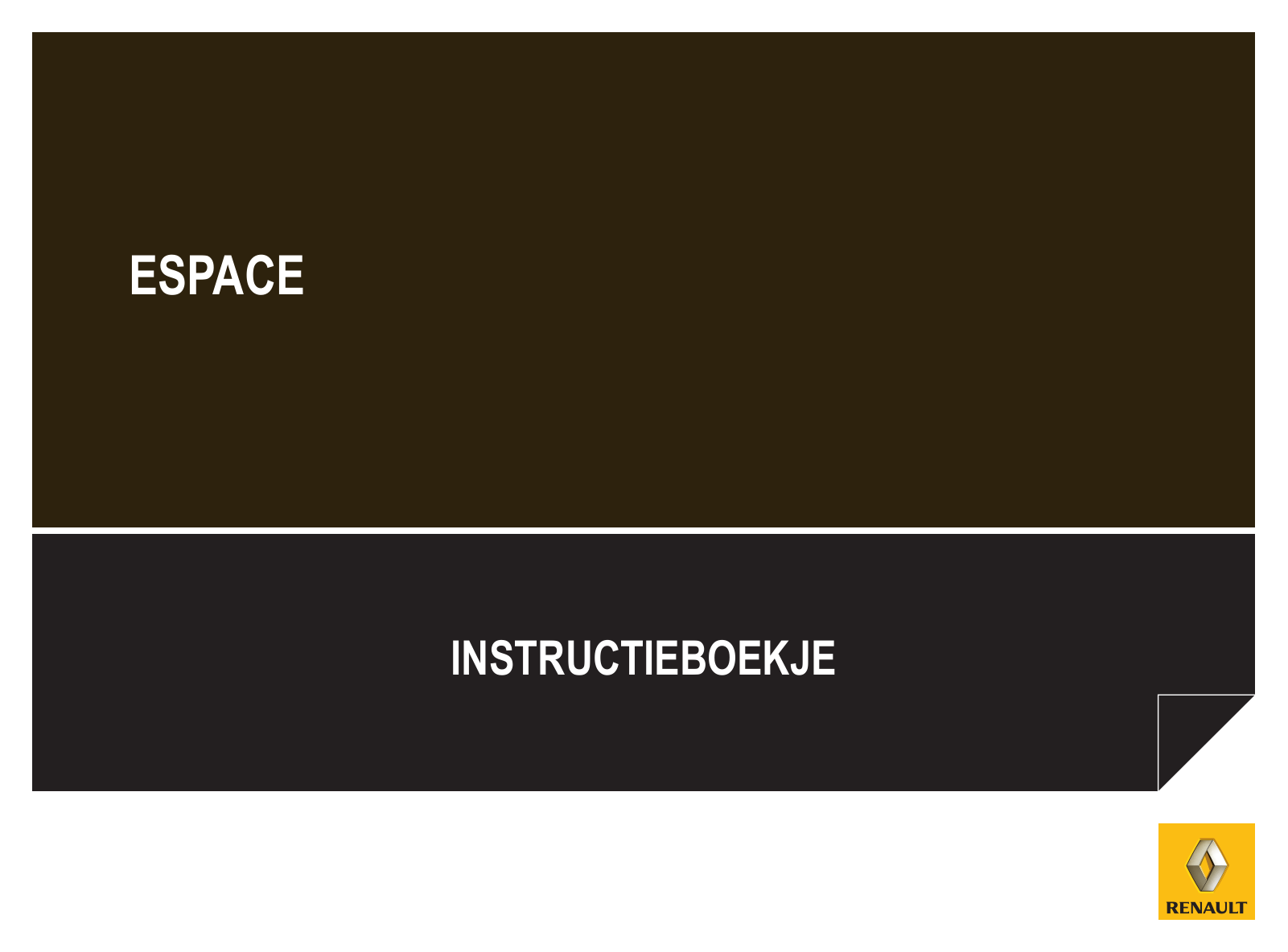 Renault ESPACE 4 2012 User Manual