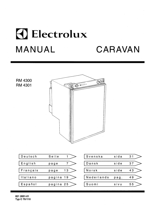 AEGElectrolux RM4300 User Manual