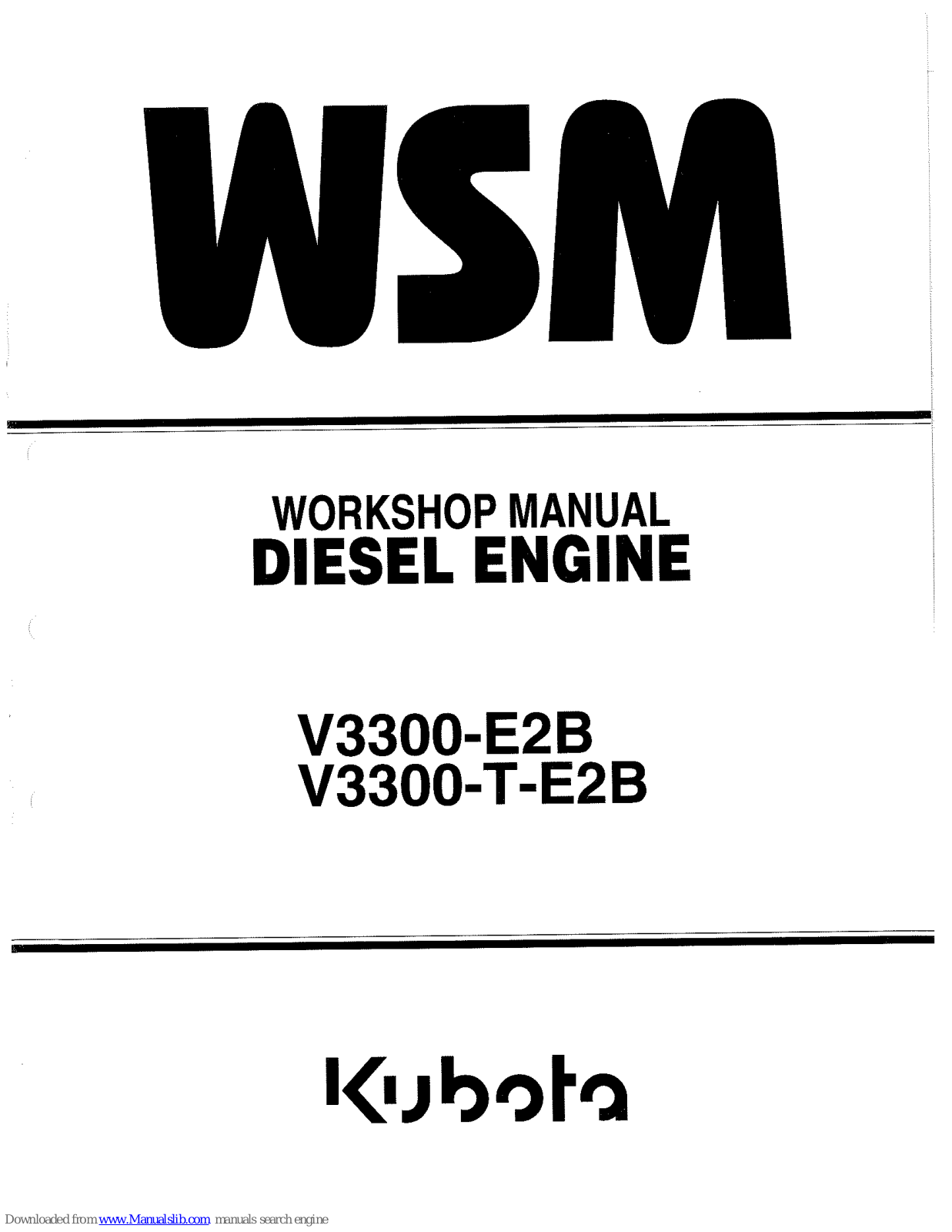 wsm V3300-E2B, V3300-T-E2B Workshop Manual - ManualMachine.com
