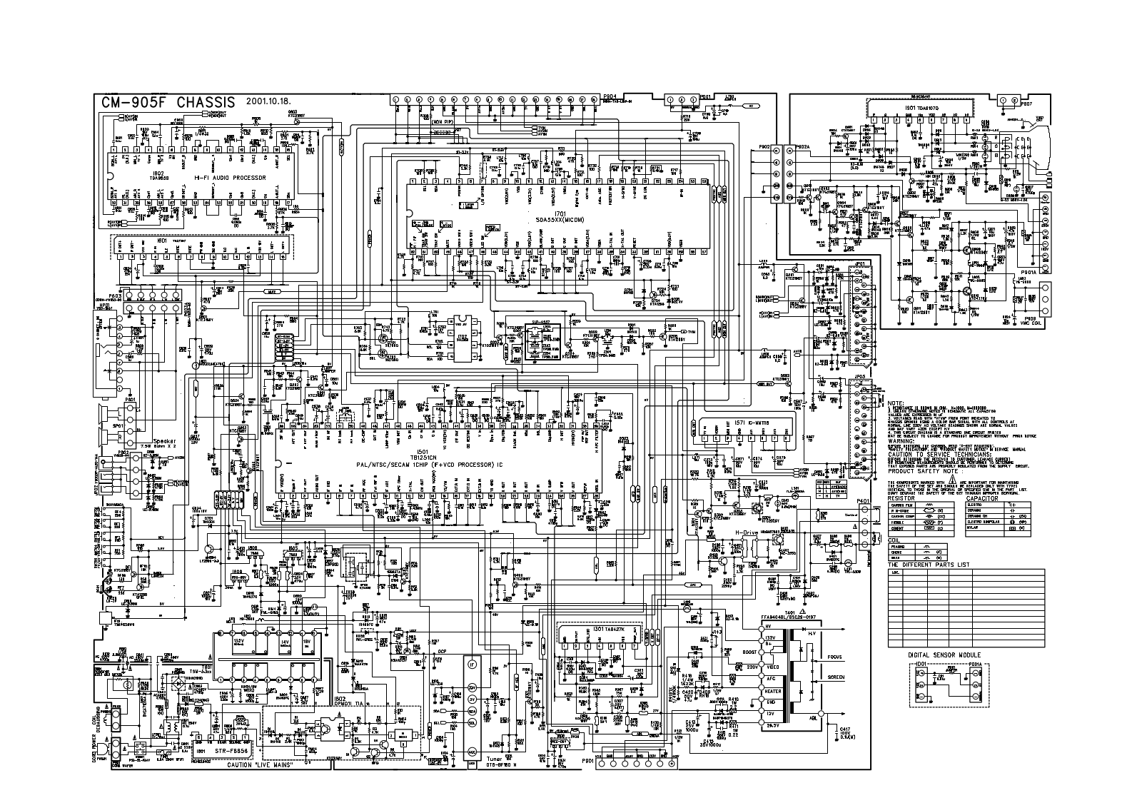 DAEWOO CM905F Diagram