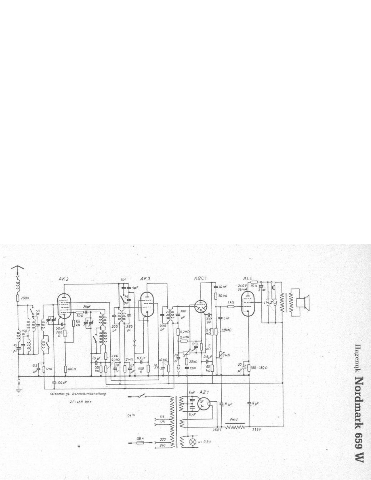 Hagenuk 659W Cirquit Diagram