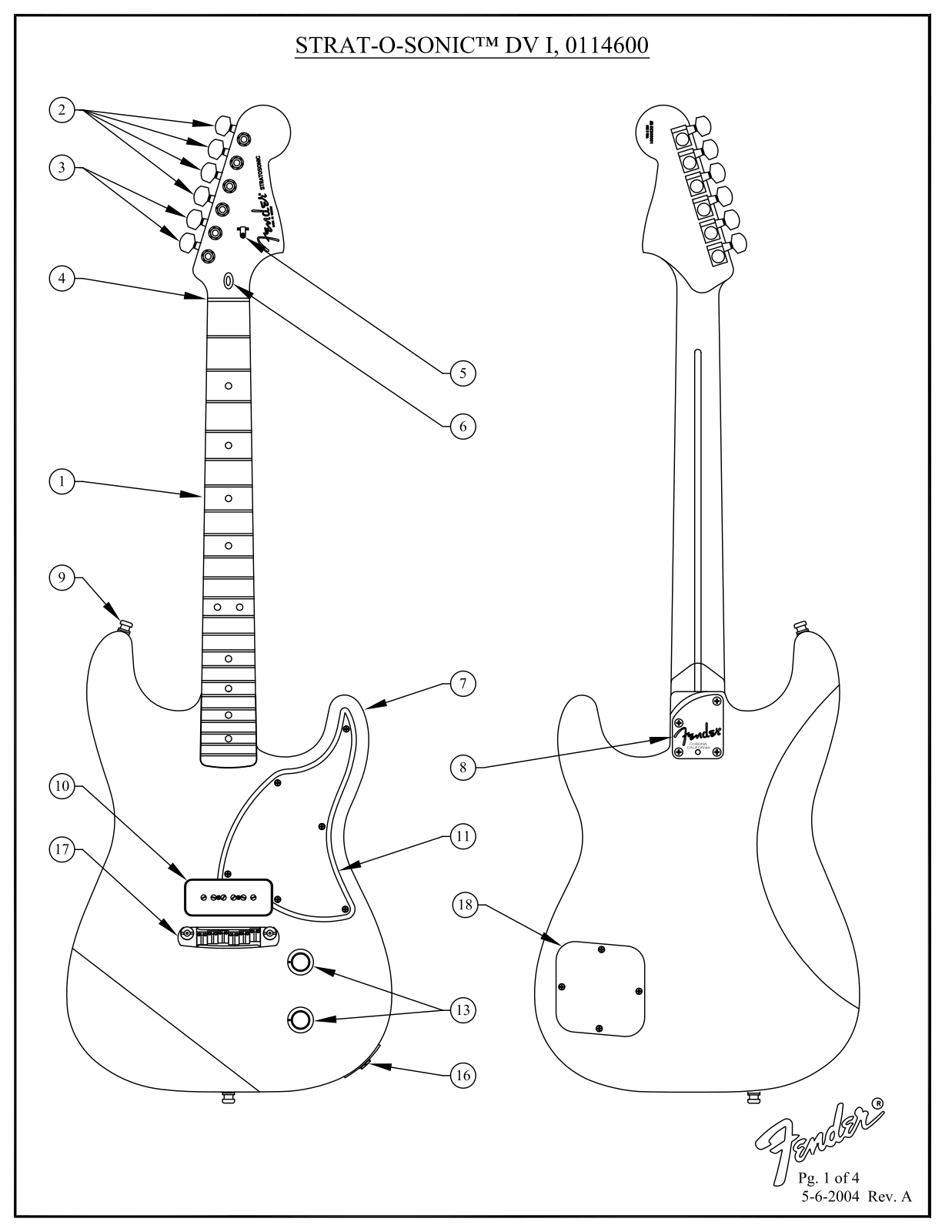 Fender Strat-O-Sonic Service Manual