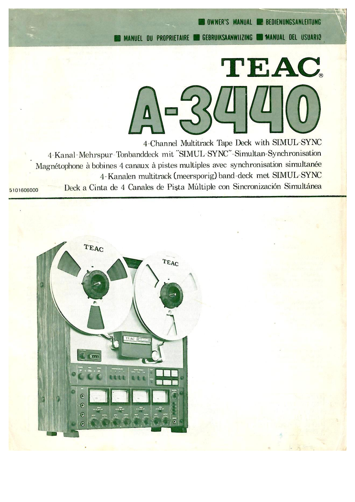 TEAC A-3440 User Manual