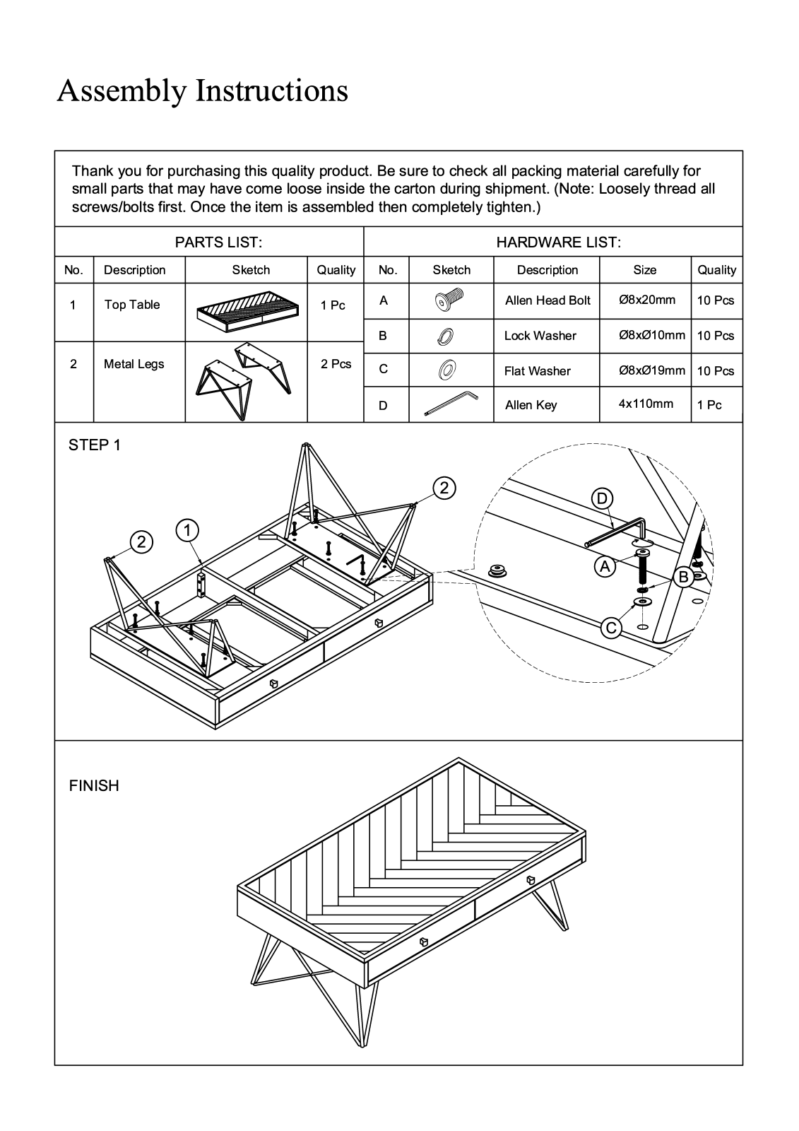 Foundry Select W002930404 Installation & Assembly - ManualMachine.com