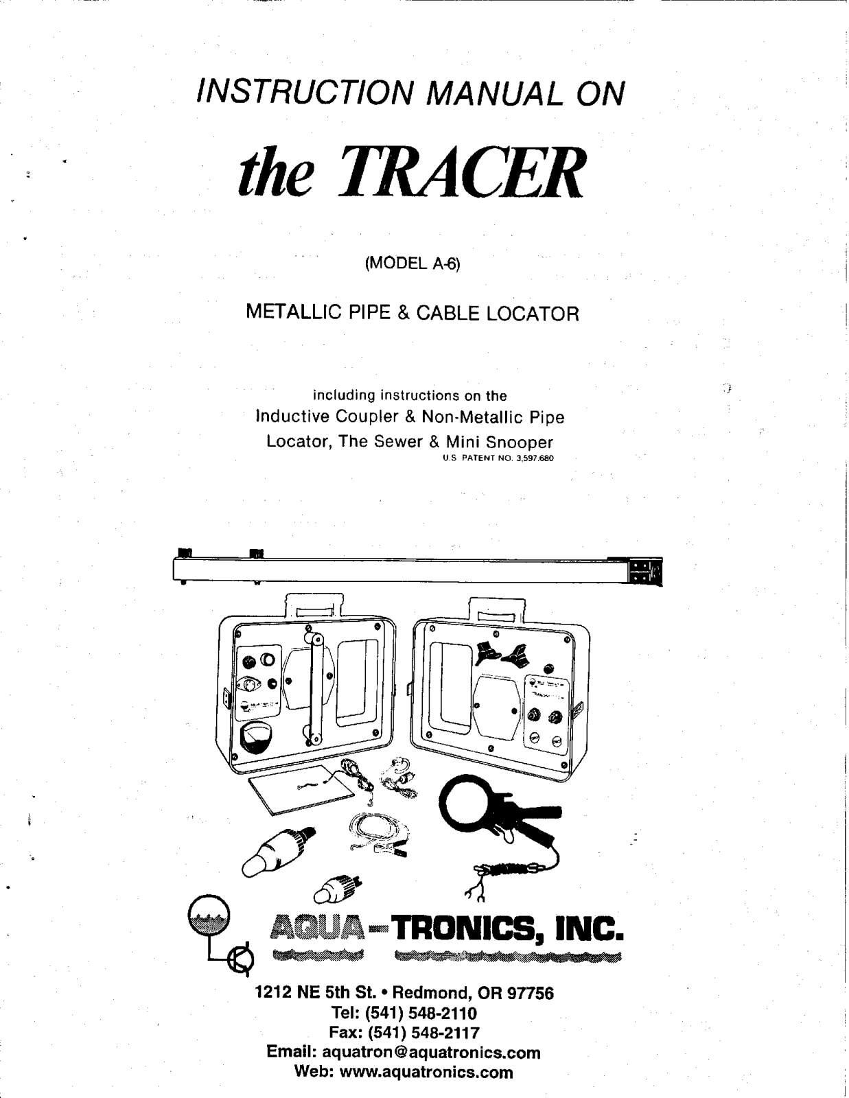 Aqua-Tronics THE TRACER A-6 User Manual