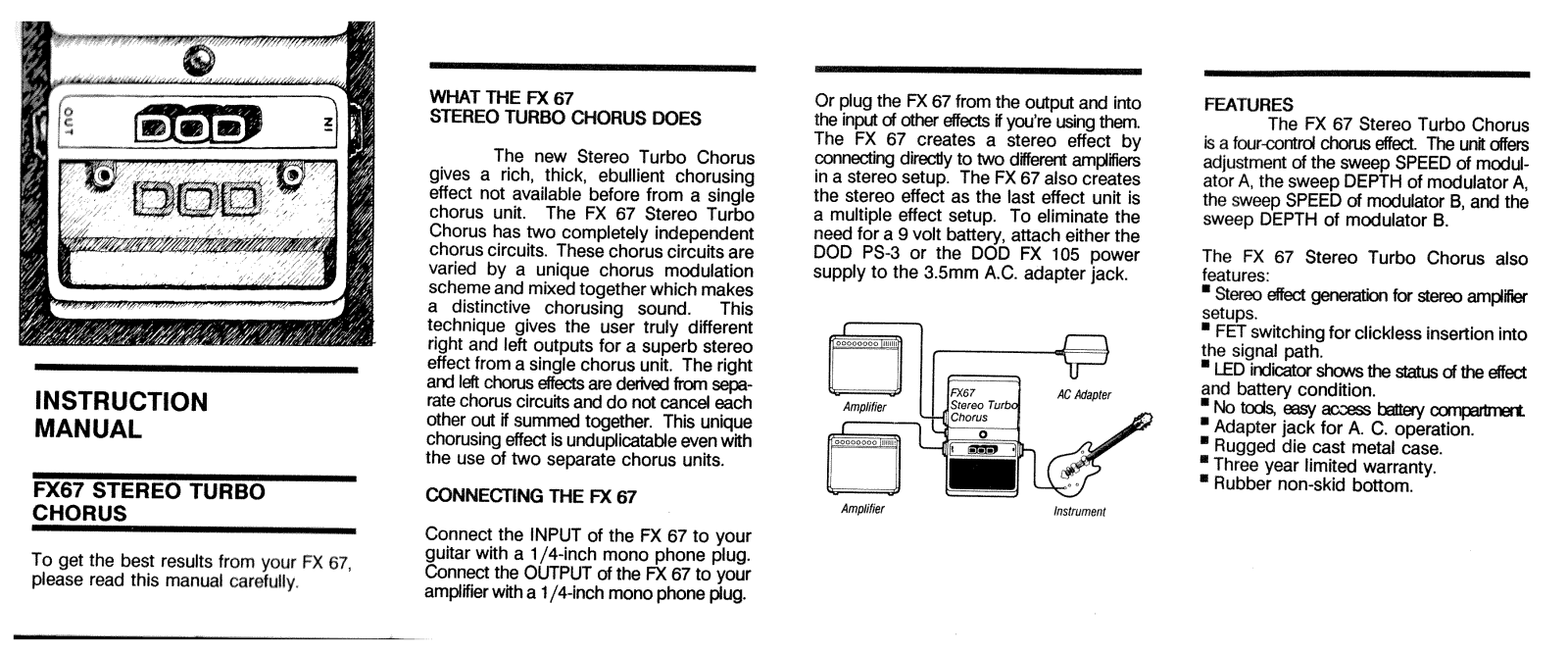 Dod FX67 User Manual