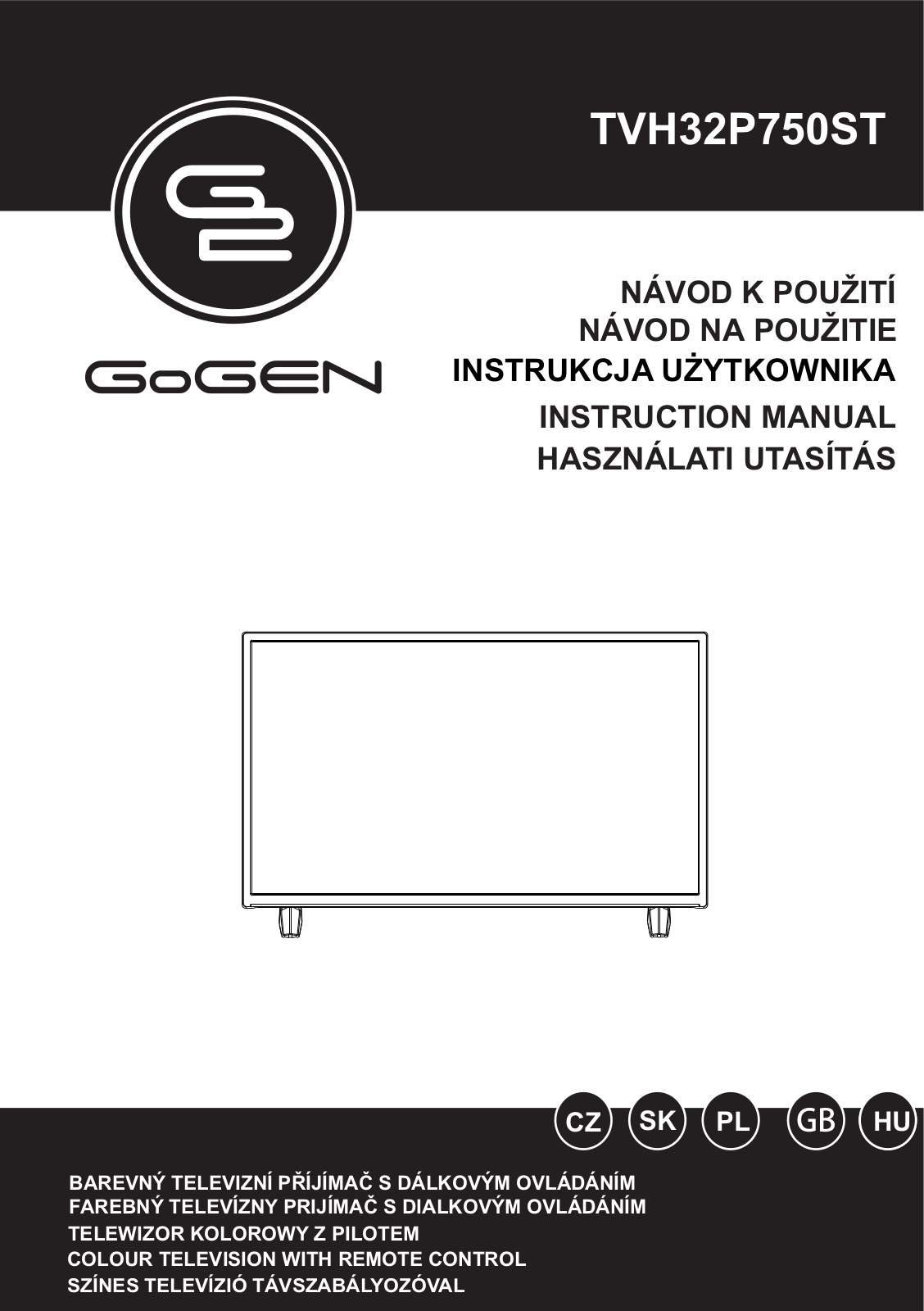 GoGEN TVH 32P750 ST User Manual