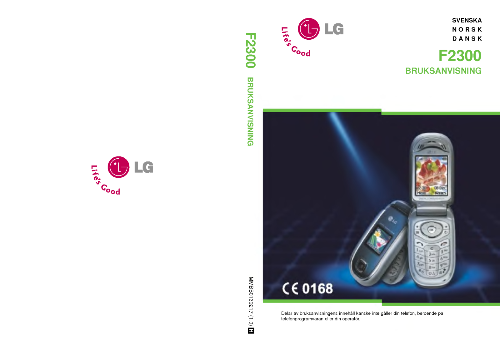 Lg F2300 User Manual