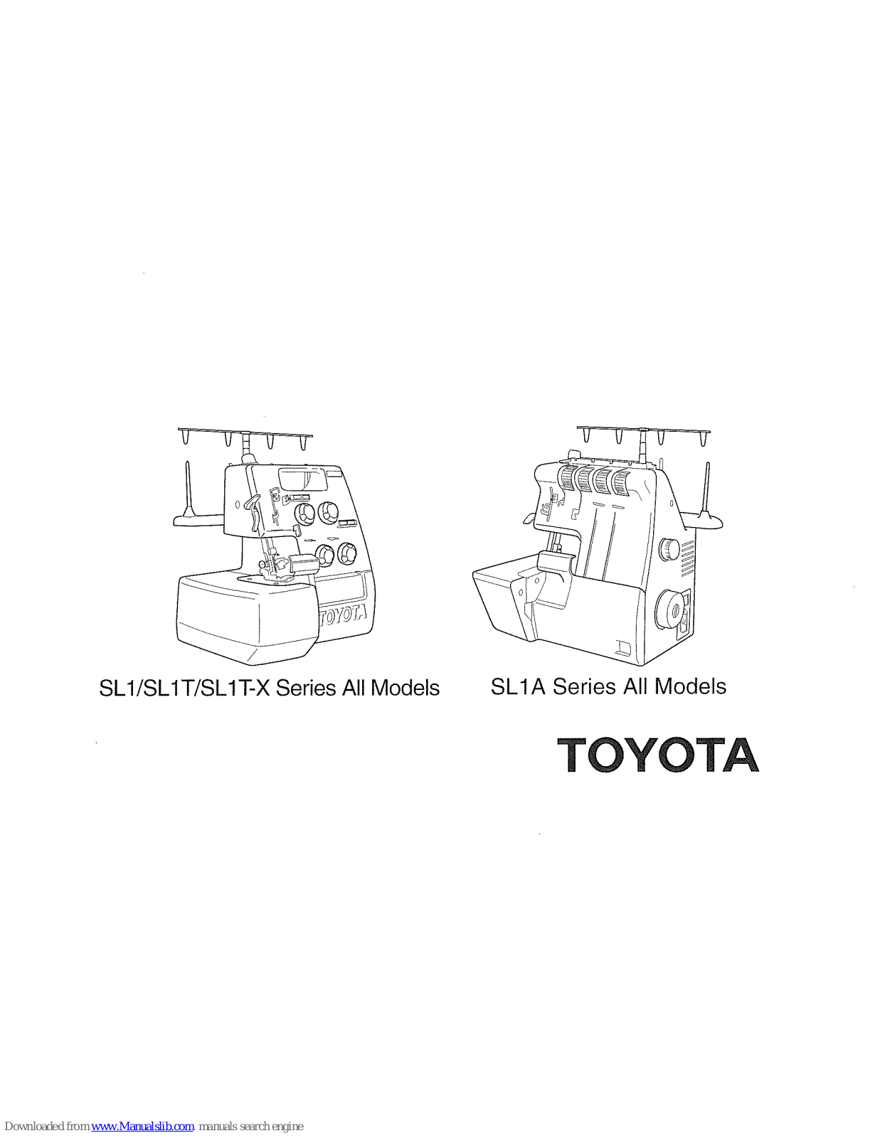 Toyota SL1SL1T - OTHER MANUAL 2, SL3487 - OTHER MANUAL 2, SL1T-X - OTHER MANUAL 2, SL3335 - OTHER MANUAL 2, Hilux User Manual