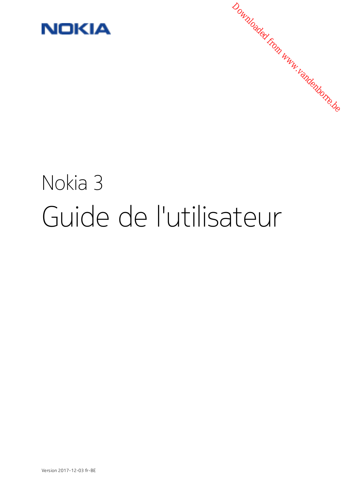 NOKIA 3 Installation Manual