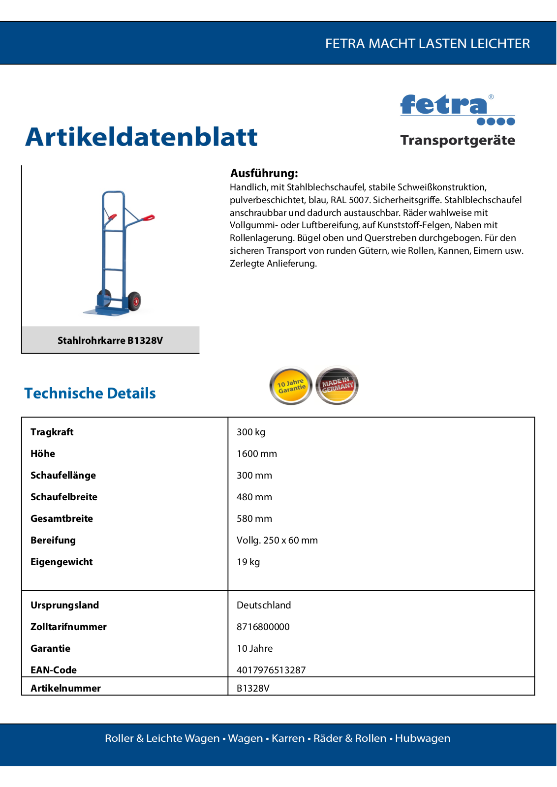 fetra B1328V User Manual