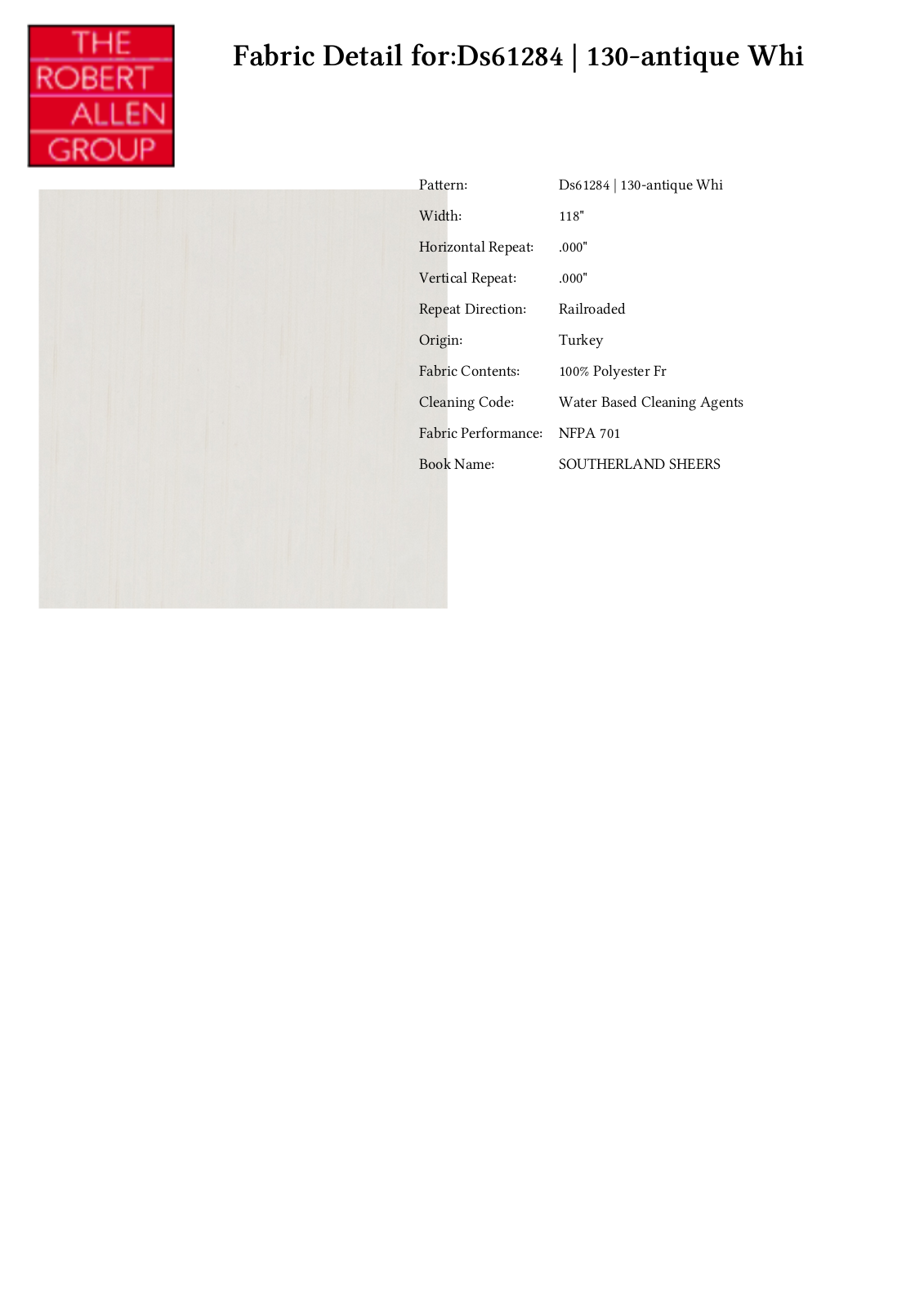 Duralee CRAL7166 Specifications - ManualMachine.com