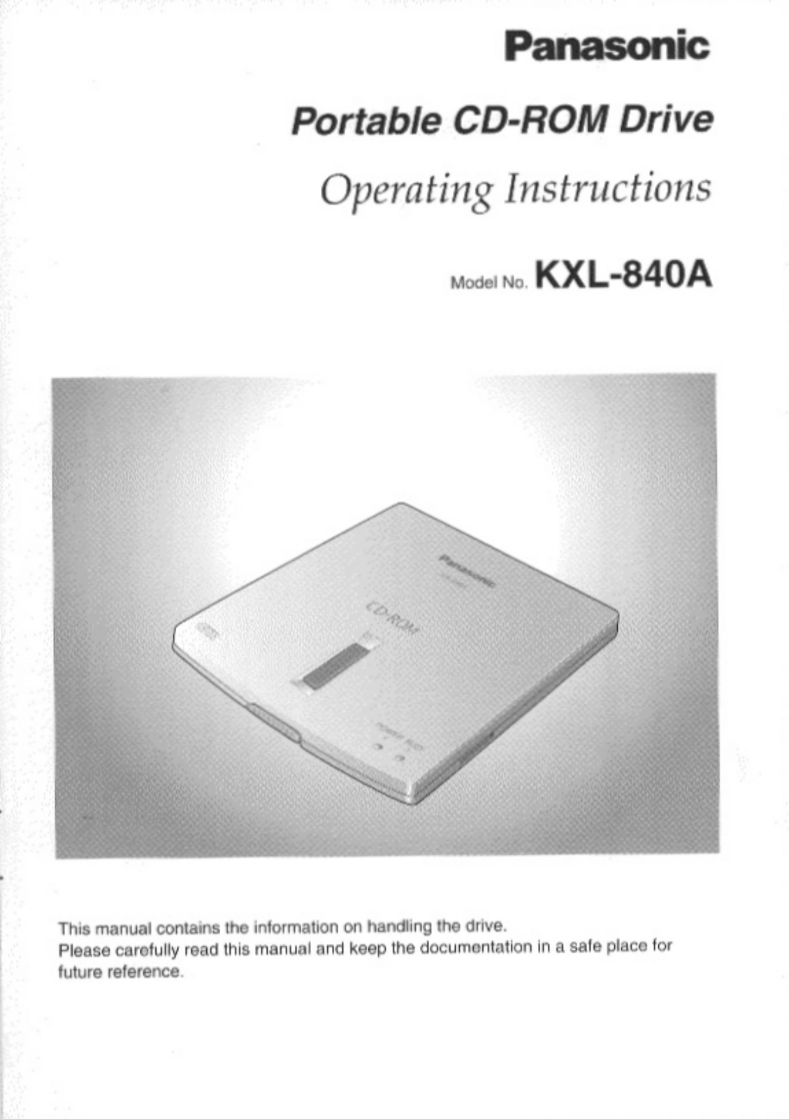 Panasonic KXL-840A User Manual