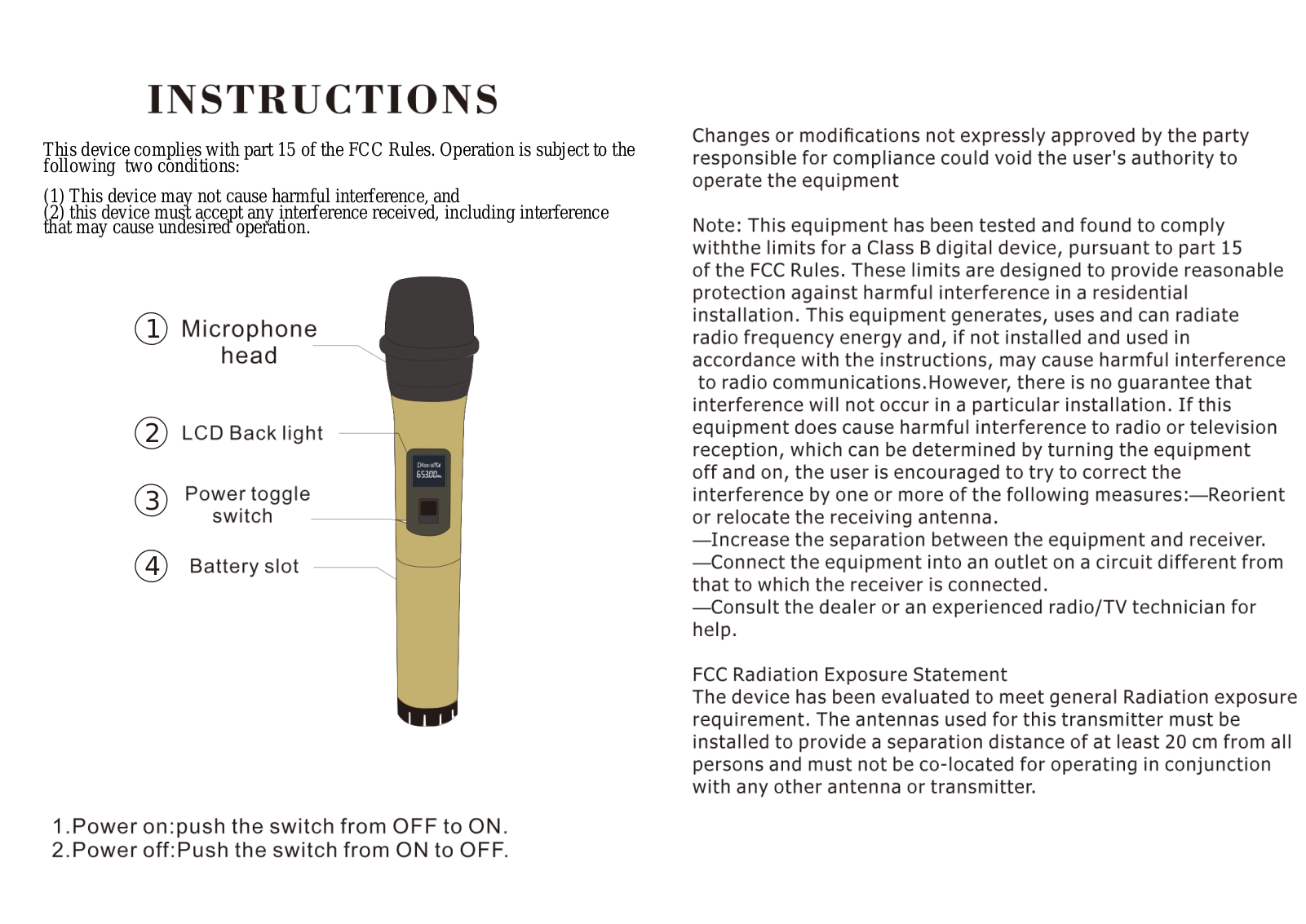 ONE SIX EIGHT NPVXXMIC User Manual