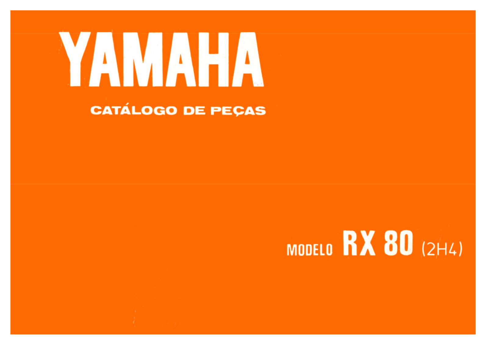 Yamaha RX 80 1982 Service Manual