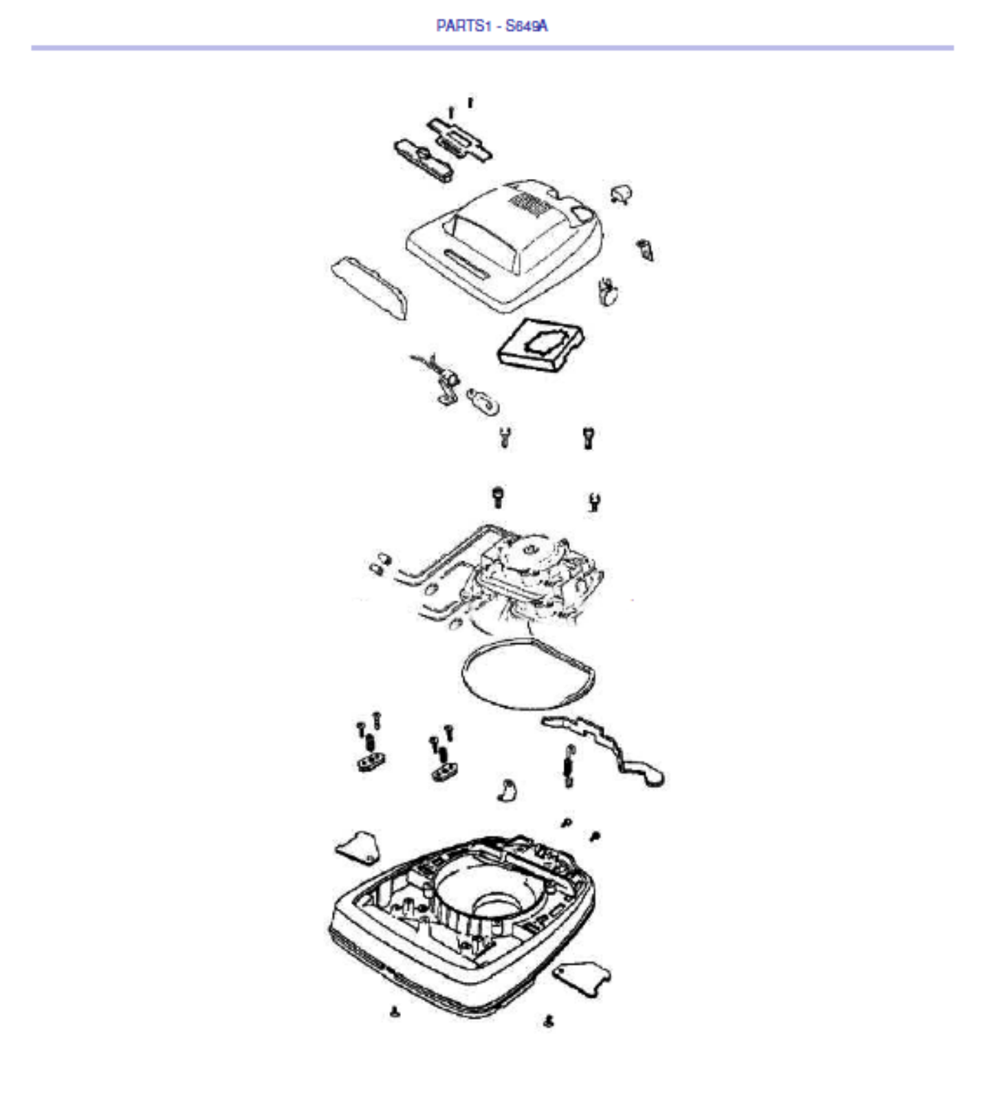 Sanitaire S649a Owner's Manual