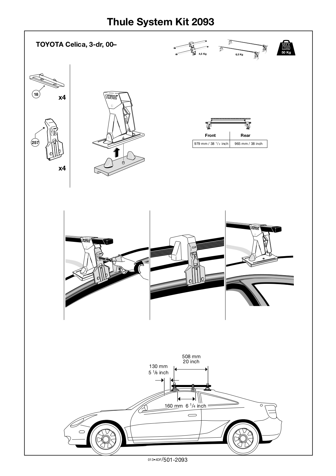 Thule 2093 User Manual