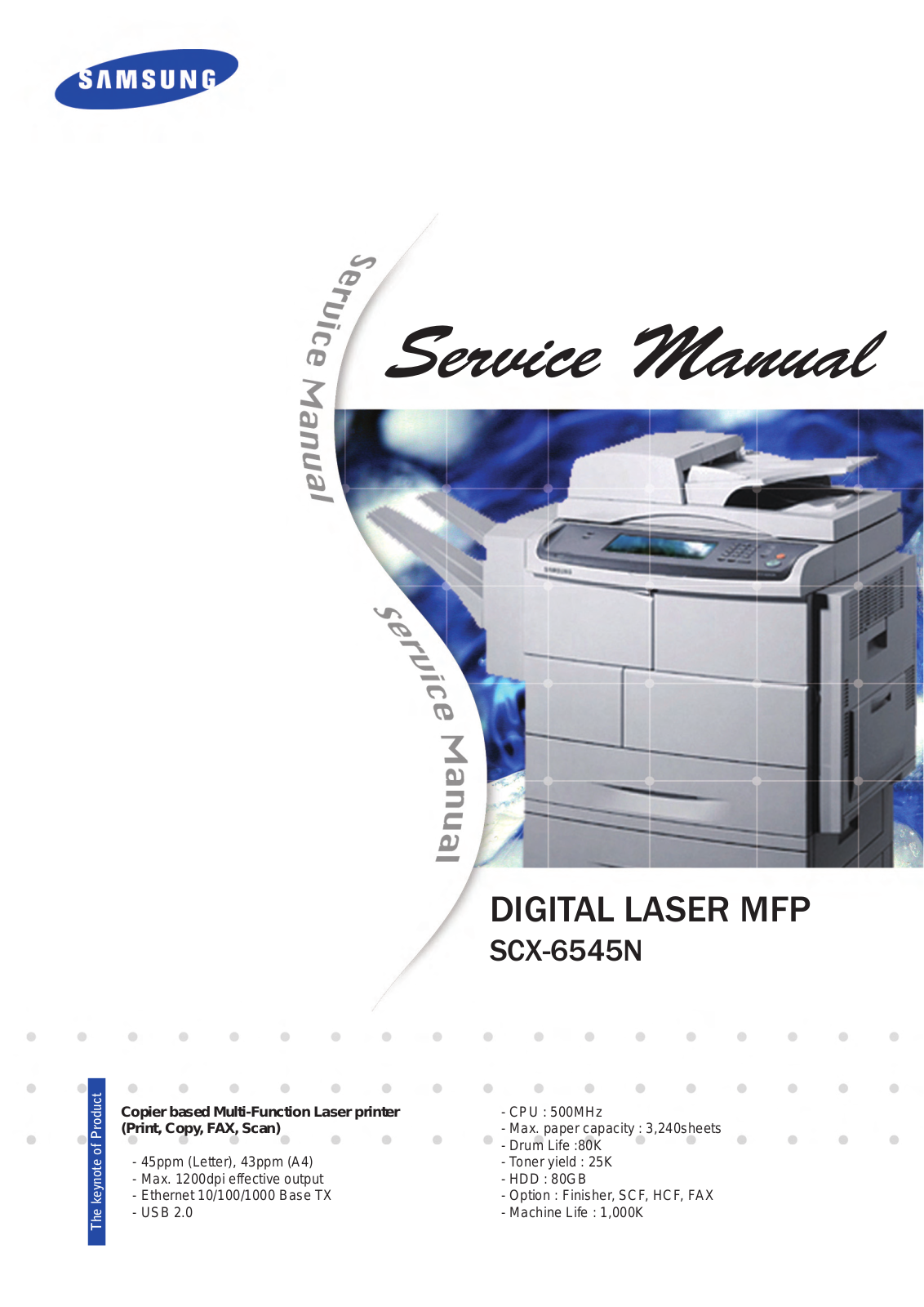 Samsung SCX-6545N Service Manual