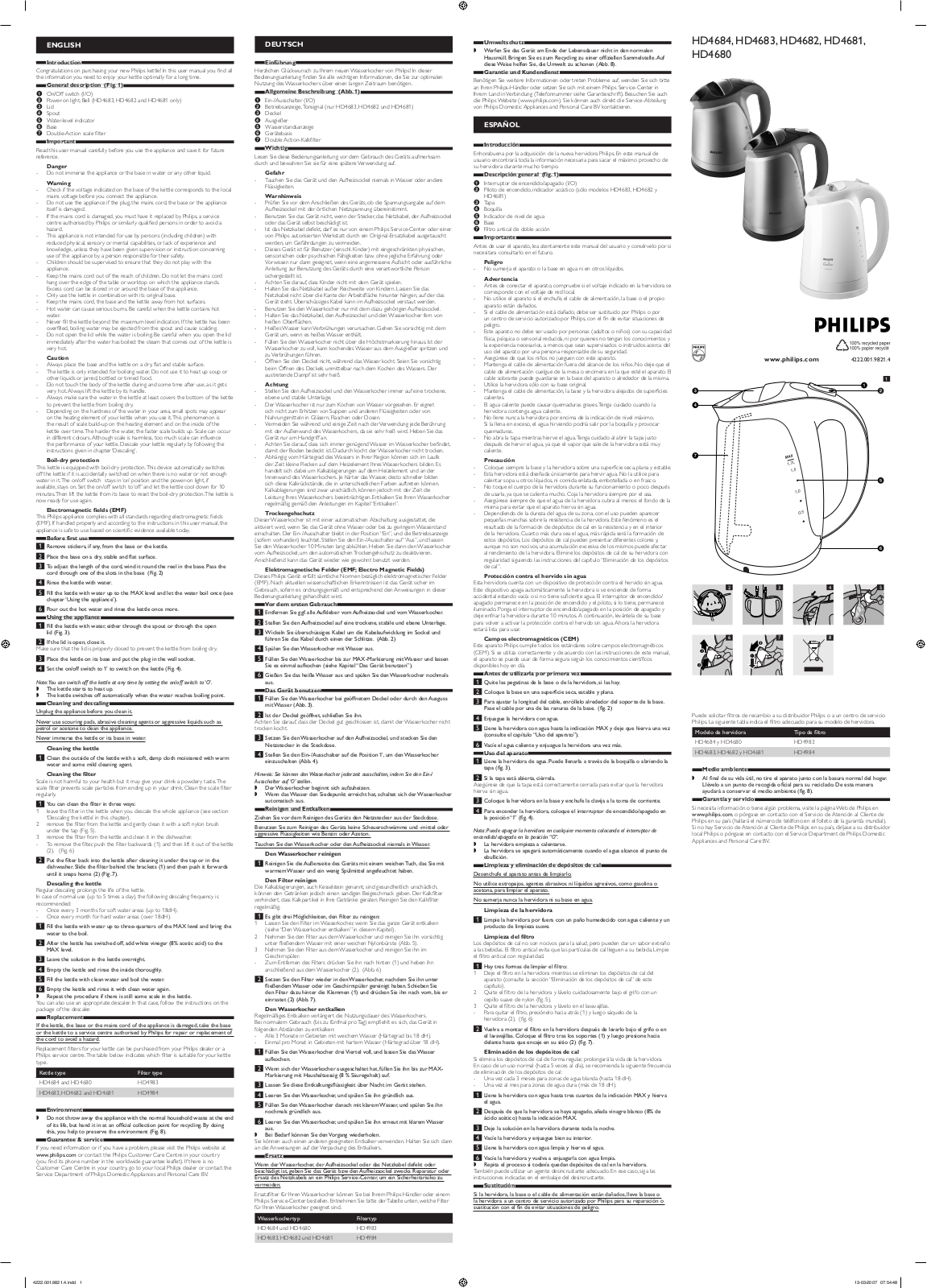 Philips HD4681 User Manual