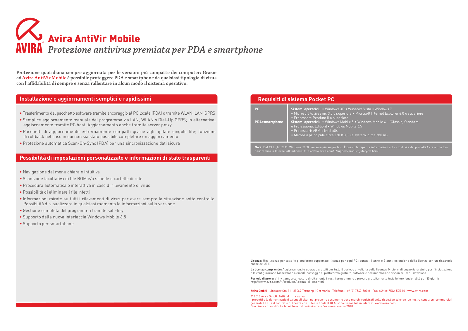 Avira ANTIVIR MOBILE User Manual