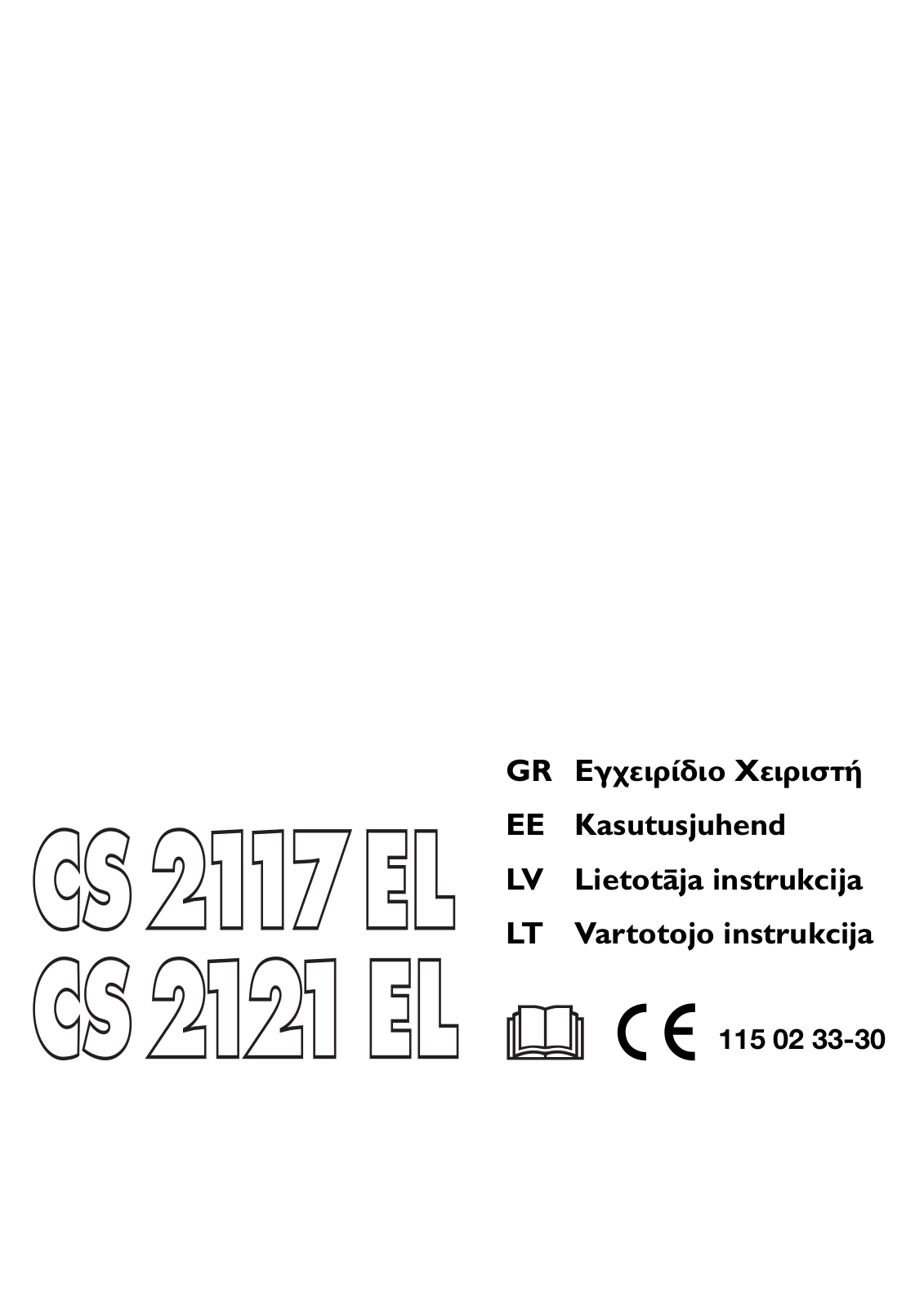 Jonsered CS 2117 EL, CS 2121 EL User Manual