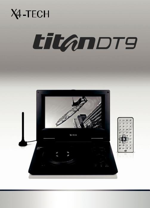 X4 Tech Mobile DVD player with digital television reception Instruction manual