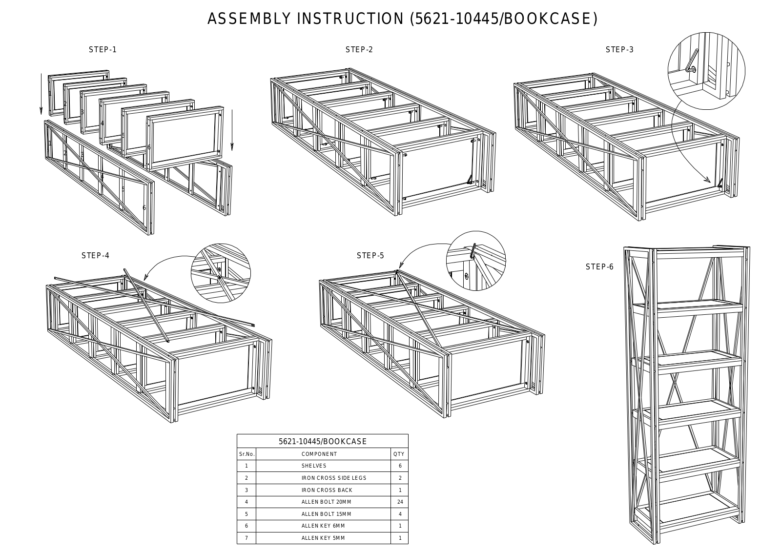 Hooker Furniture 562110445MWD Assembly Guide