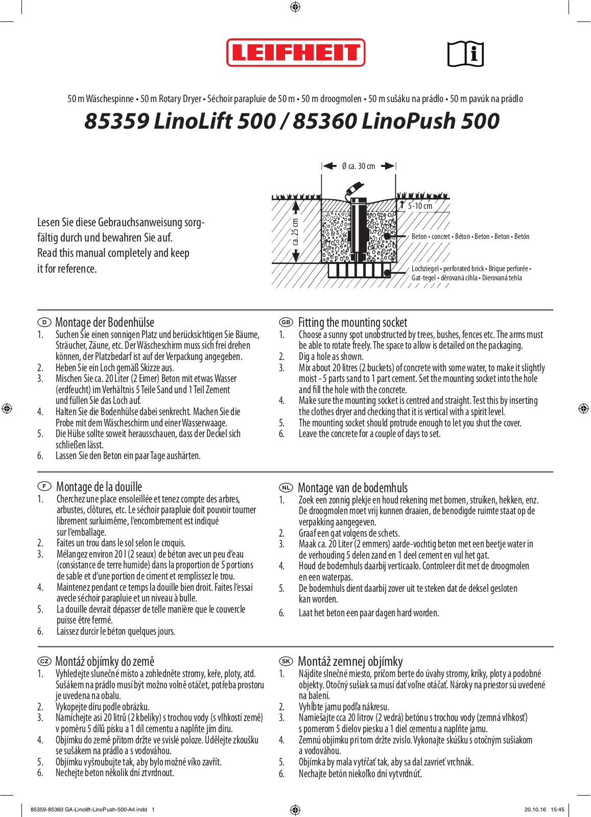 Leifheit LinoLift User Guide