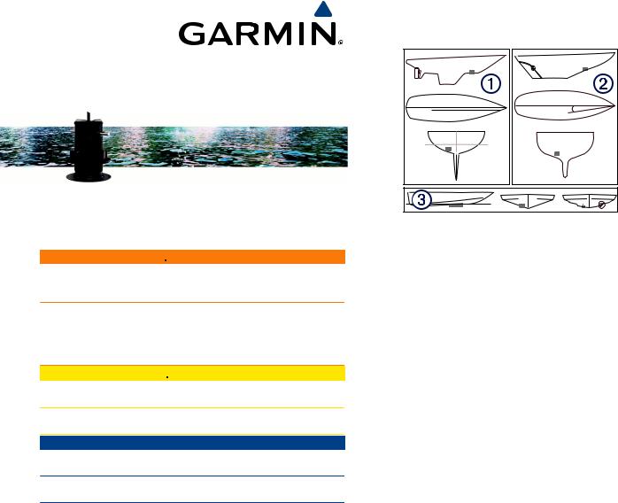 Garmin GDT 43 Depth and Temperature Transducer Installation Instructions