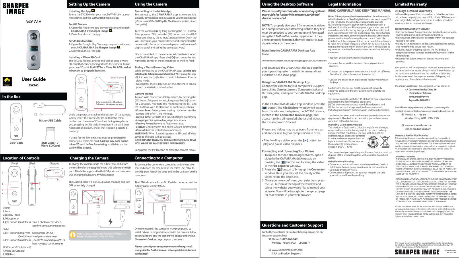 Sharper image SVC360 User Manual