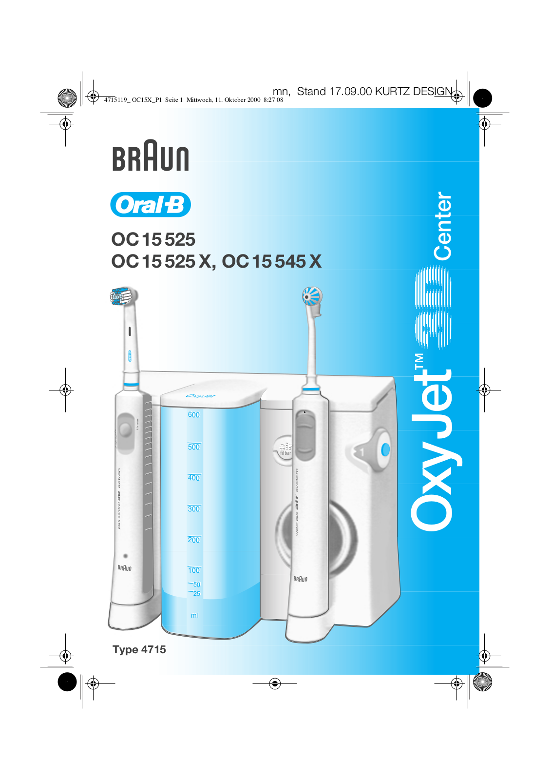 Braun OC15 525 User Manual