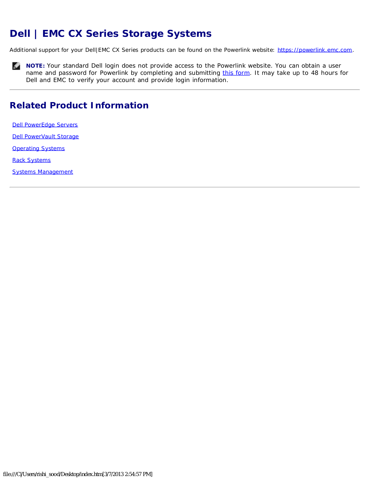 Dell CX4-960 User Manual