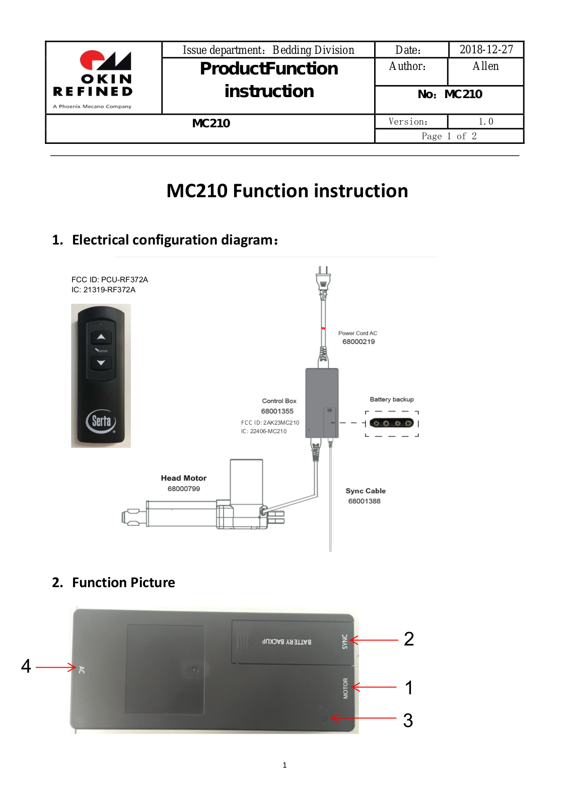 Keeson Technology MC210 User Manual