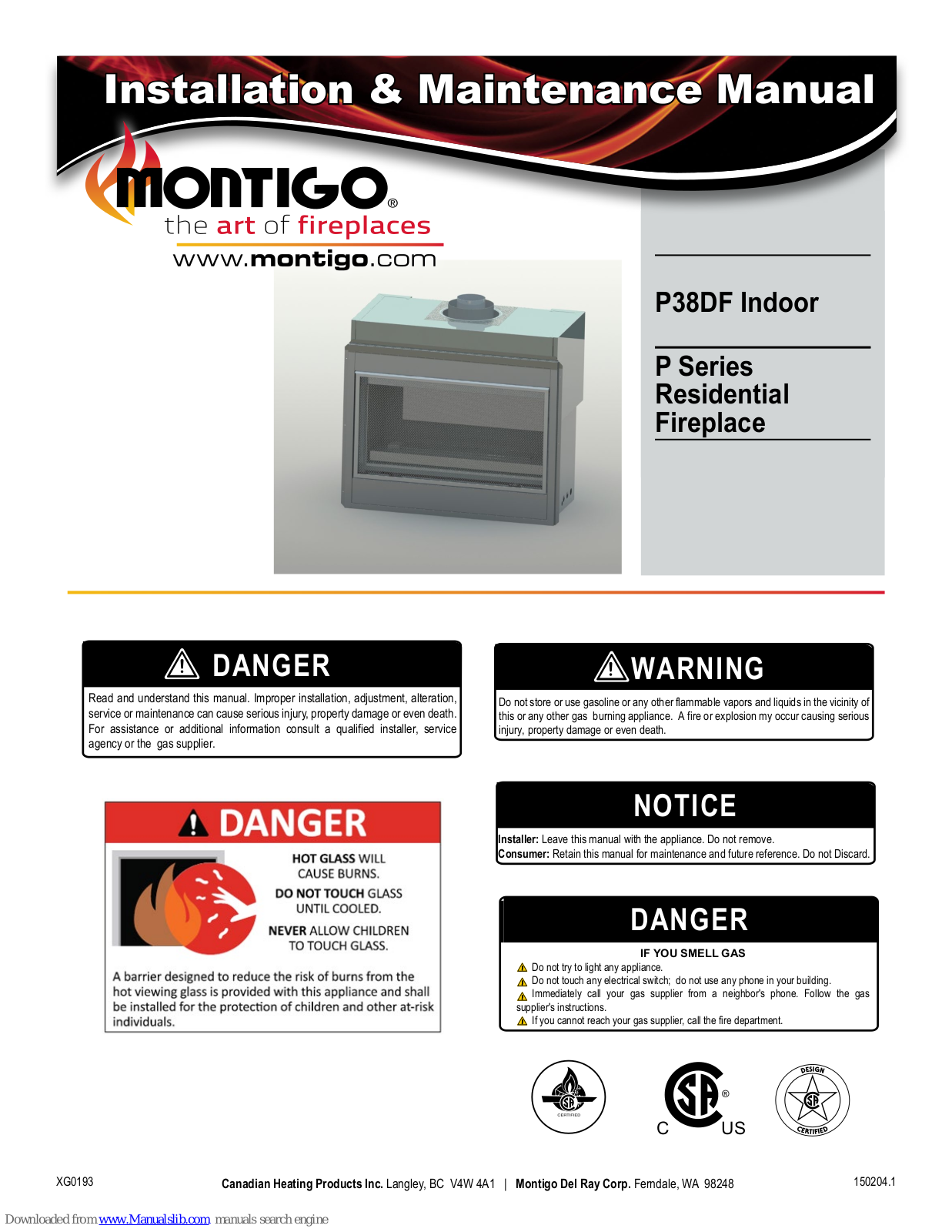 Montigo P38DFNI, P38DFLI, P38DFL Maintance Manual