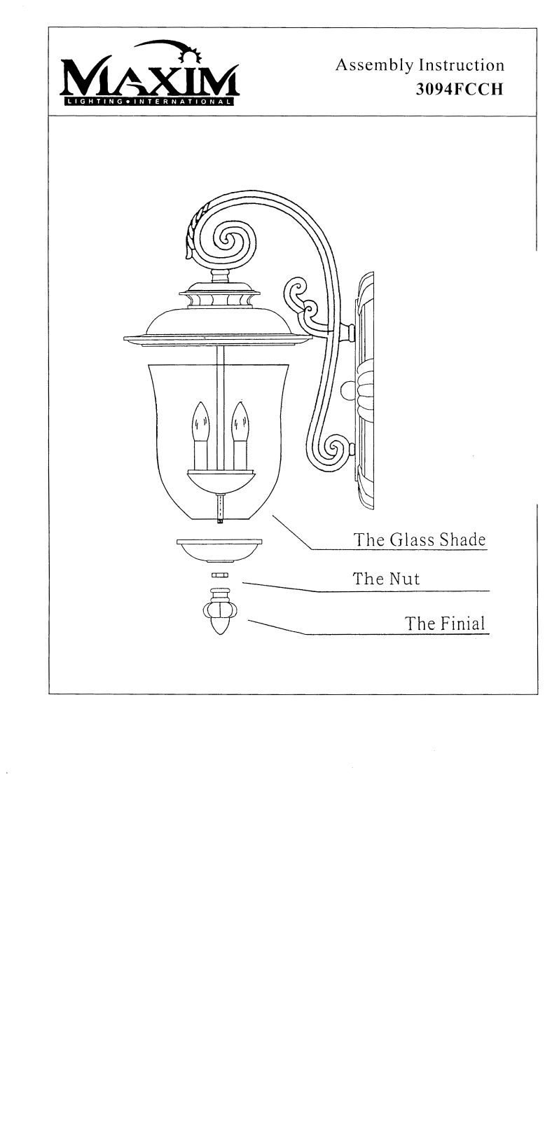 Maxim 3094FCCH Installation Manual