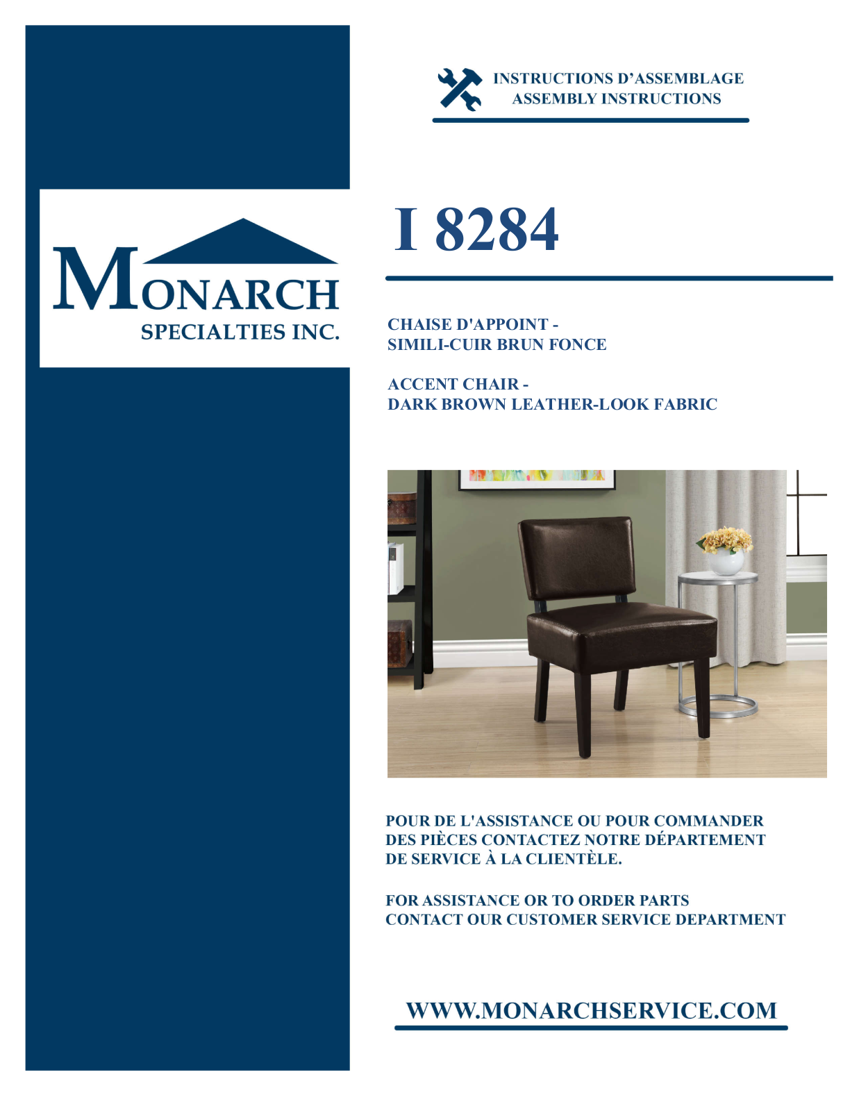 Monarch I8284 Assembly Guide - ManualMachine.com