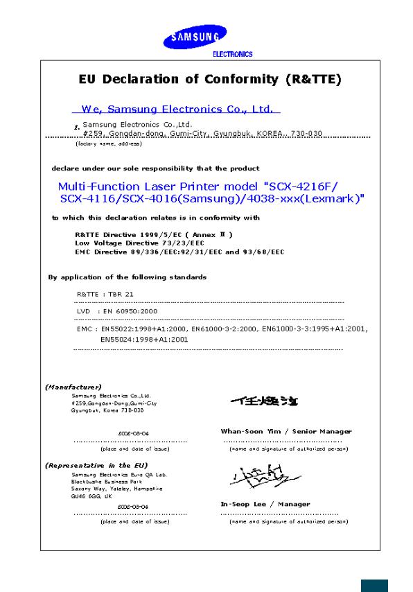 Samsung SCX-4216F/XAA User Manual