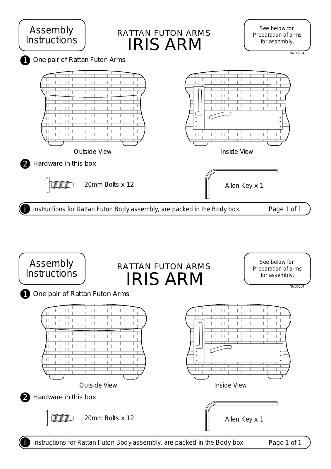 Night & Day Iris Assembly Instruction