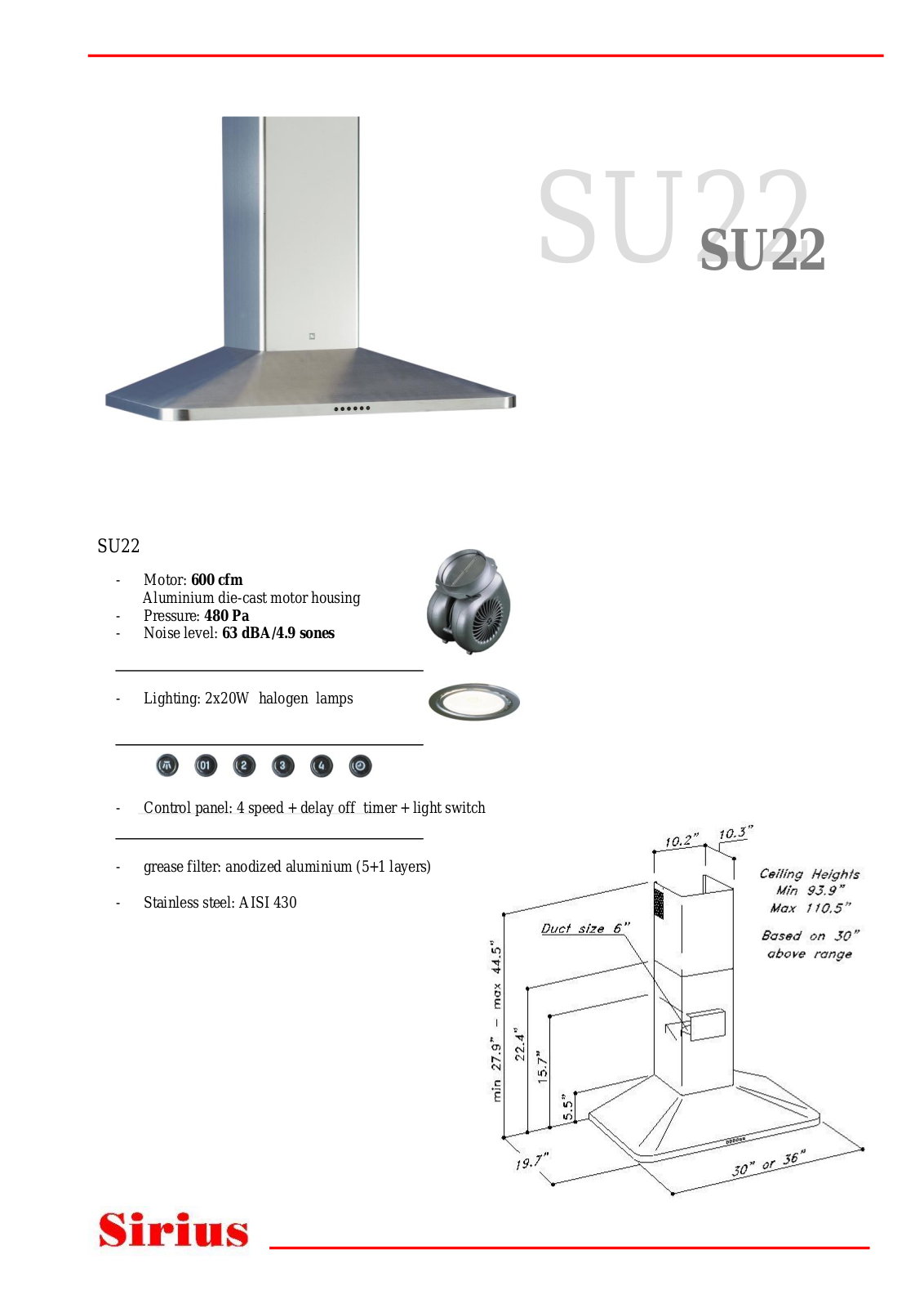 Sirius SU2236 Data Sheet