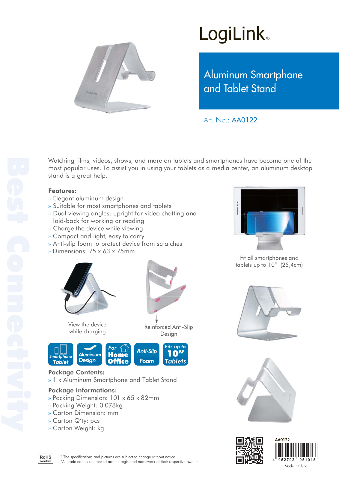 LOGILINK AA0122 Datasheet - ManualMachine.com