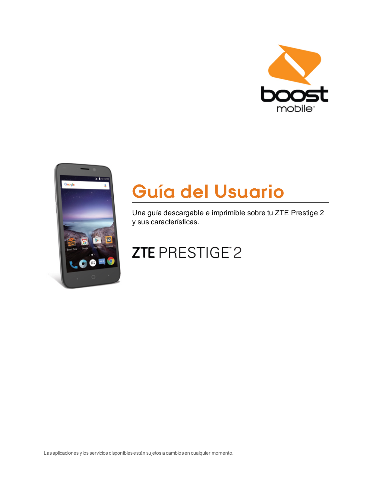 ZTE Prestige 2 Instruction Manual