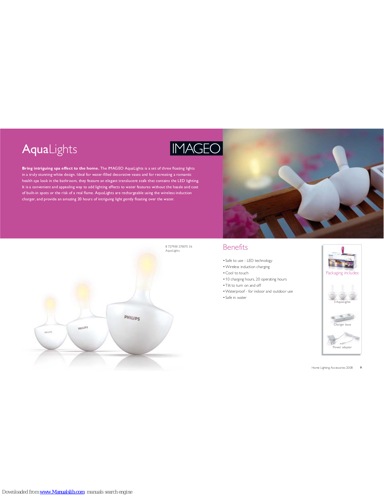 Philips Imageo AquaLights Features