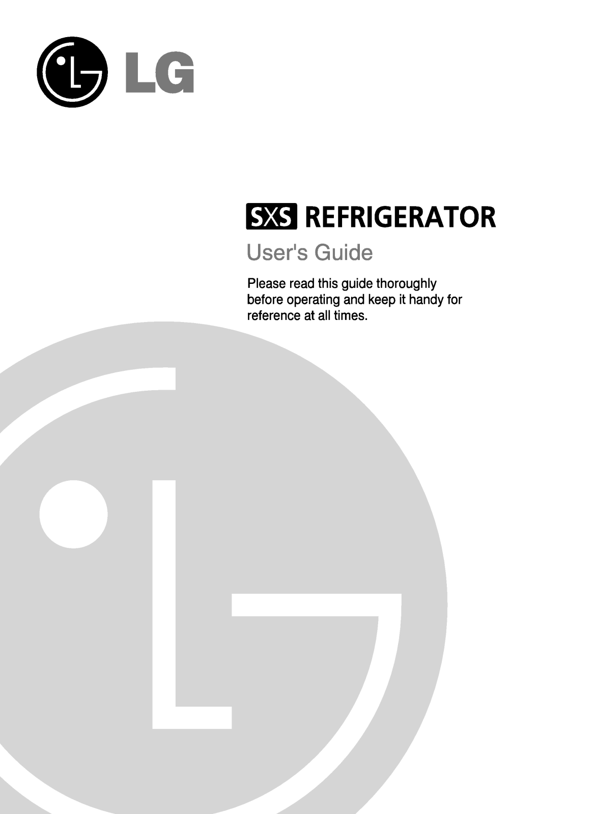 LG GR-L207QRBA User Manual