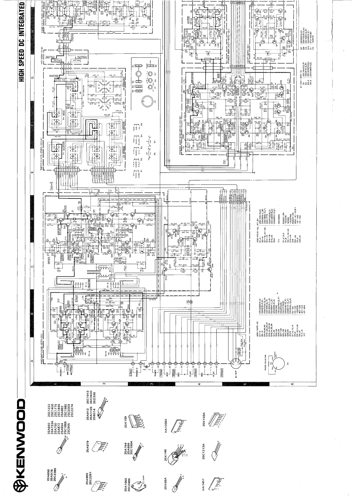 Kenwood KA-907 Schematic