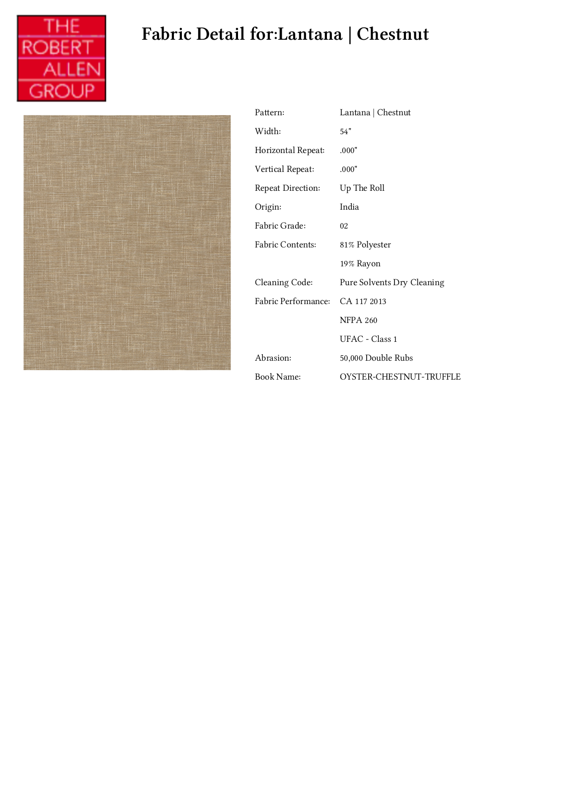 Robert Allen RALF1092 Specifications - ManualMachine.com