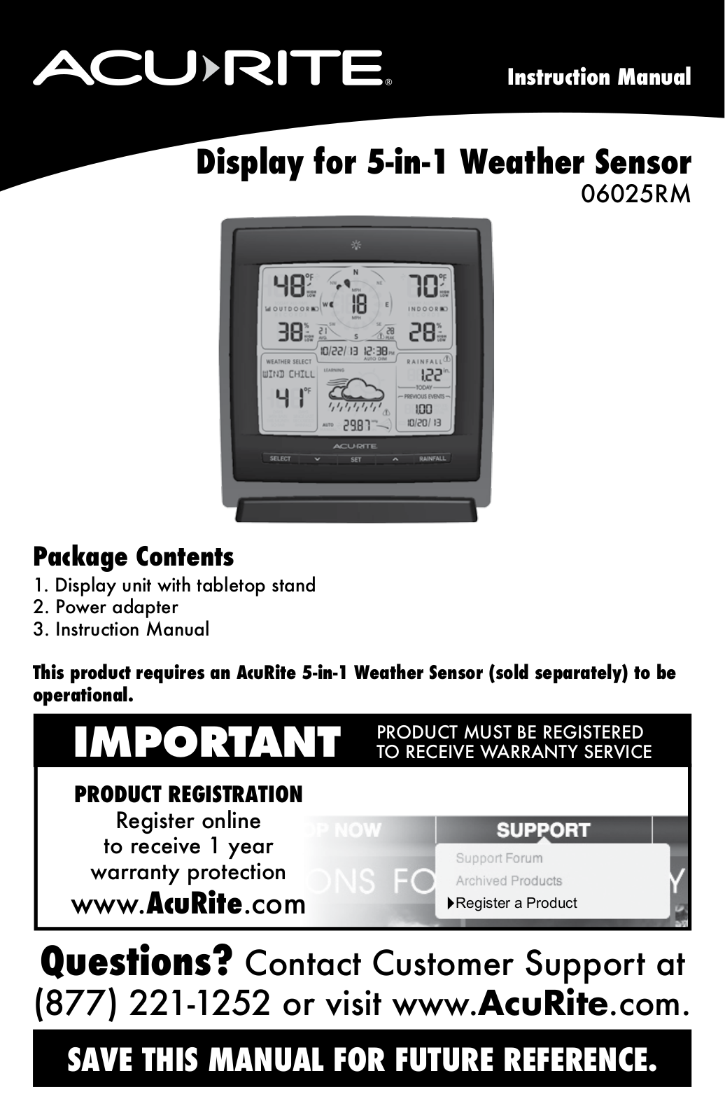 Acu-Rite 06025RM User Manual